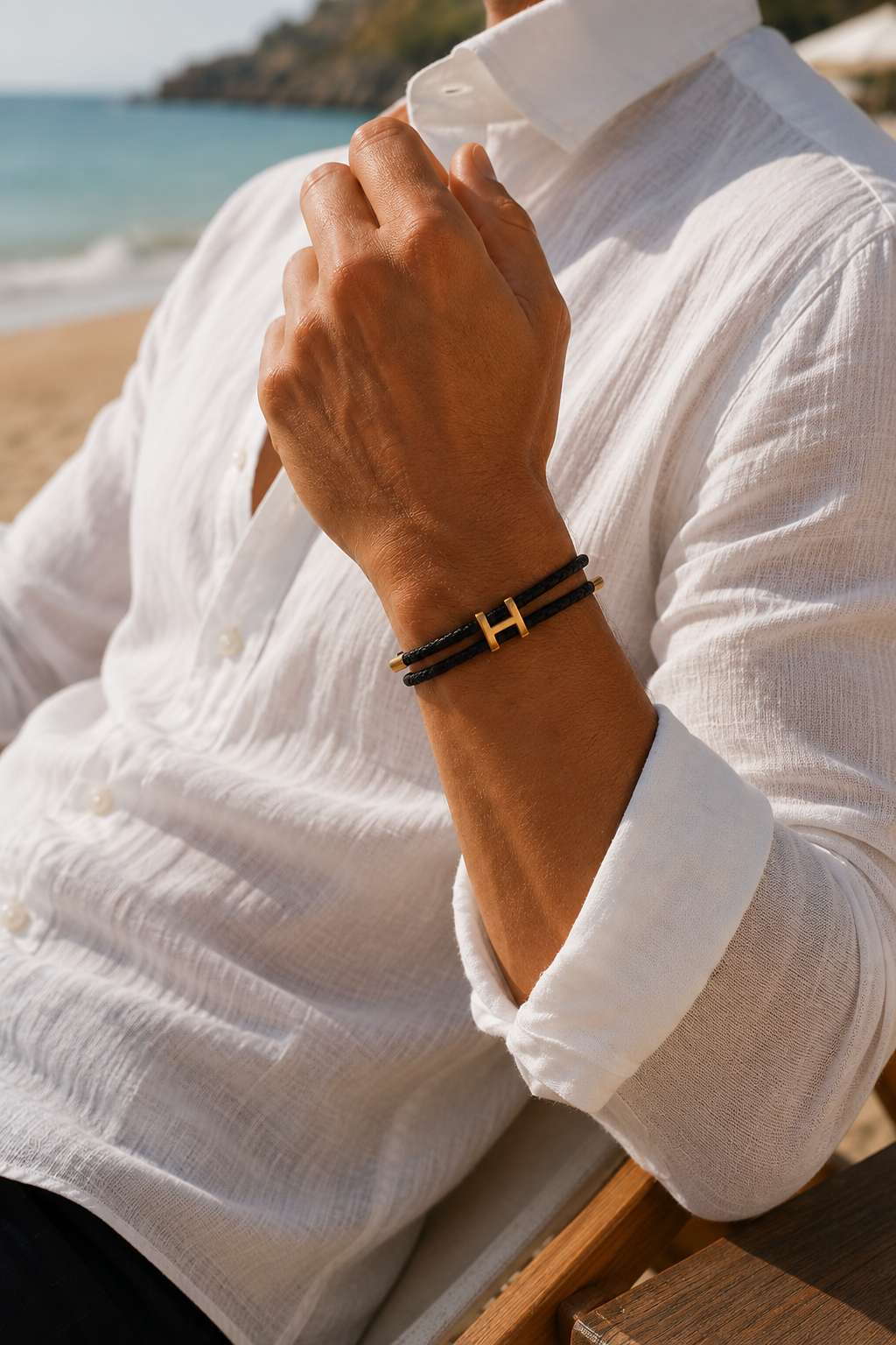 Armband Aurea Schwarz/Gold