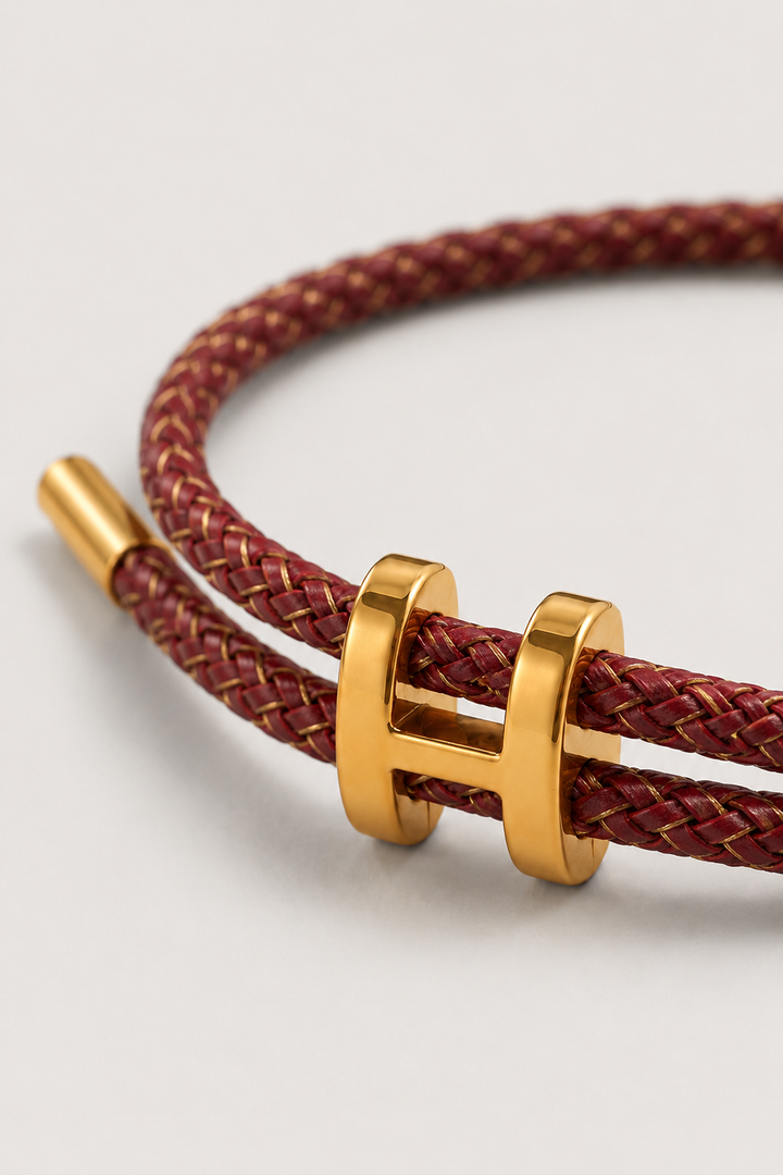 Aurea Armband Burgunder/Gold