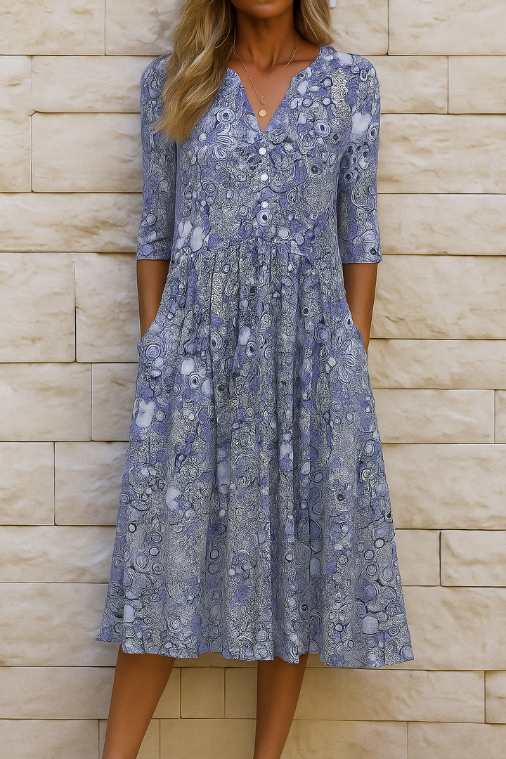 Constance | V-Ausschnitt Kleid