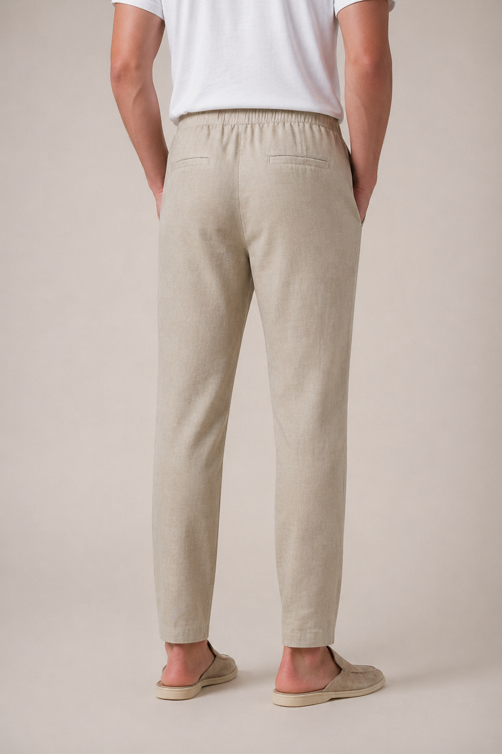 Bayside Beige Leinenhose