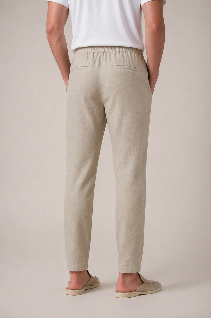 Bayside Beige Leinenhose