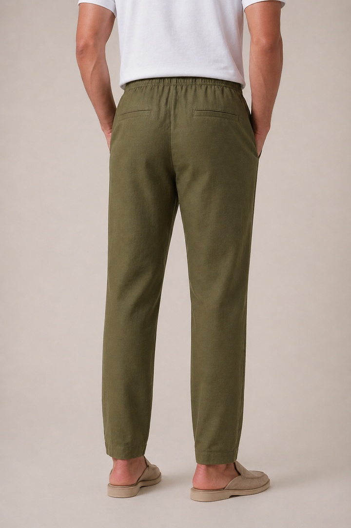 Bayside Leinenhose Olive