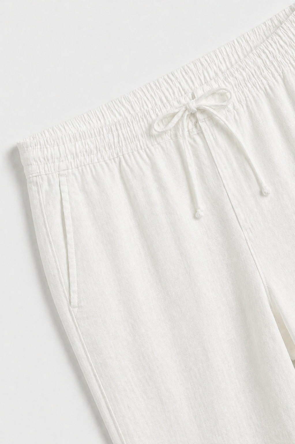 Bayside Leinenhose Weiß