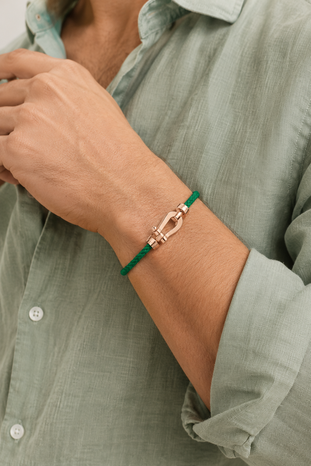 Armband Aurelio Grün / Roségold