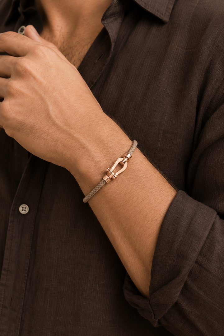 Armband Aurelio Hellbraun / Roségold