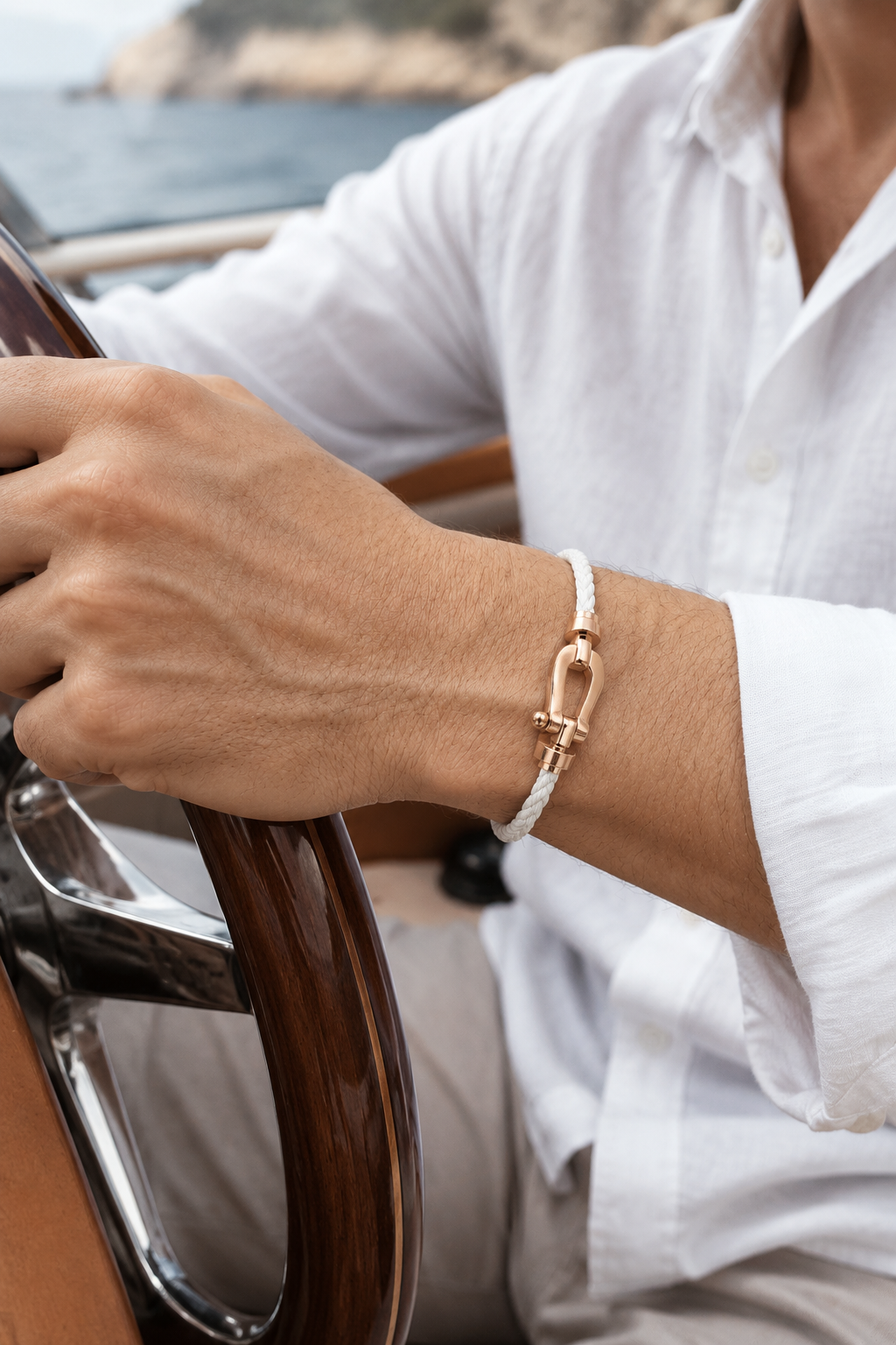 Armband Aurelio Weiß / Roségold