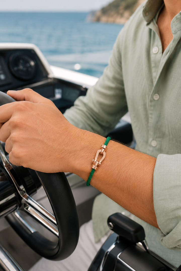 Armband Aurelio Grün / Roségold