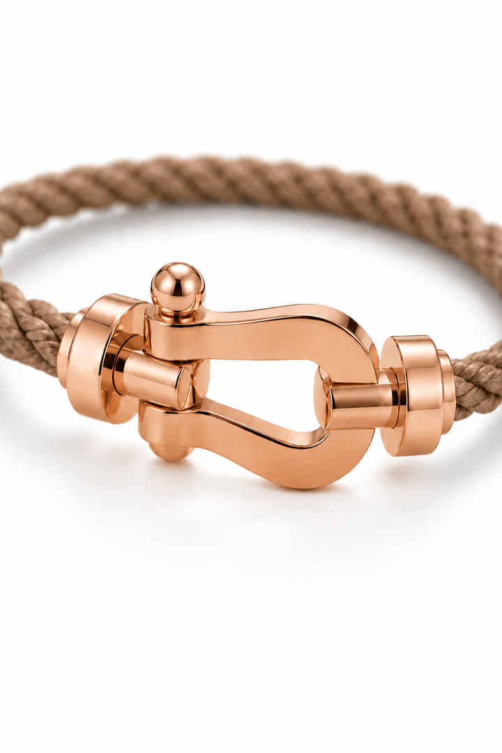 Armband Aurelio Hellbraun / Roségold