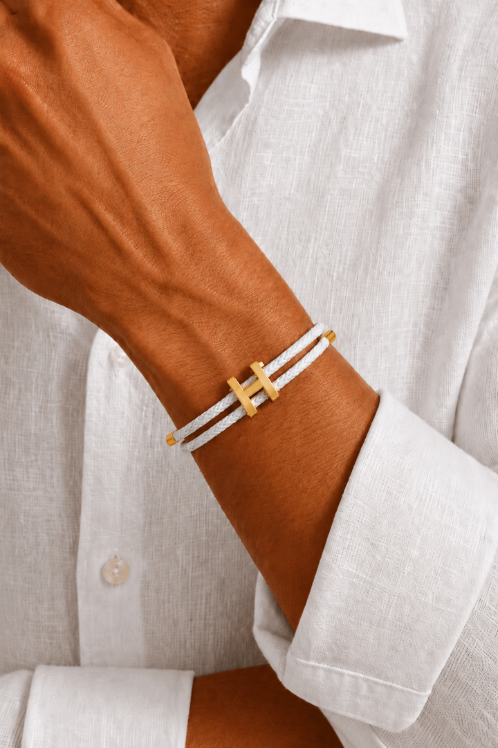Armband Aurea Weiß/Gold