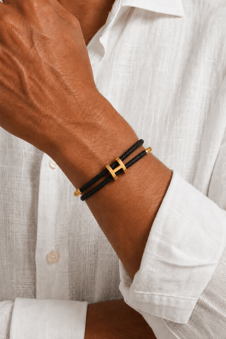 Armband Aurea Schwarz/Gold