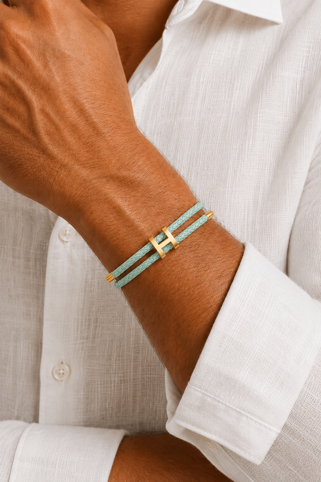 Armband Aurea Minze/Gold