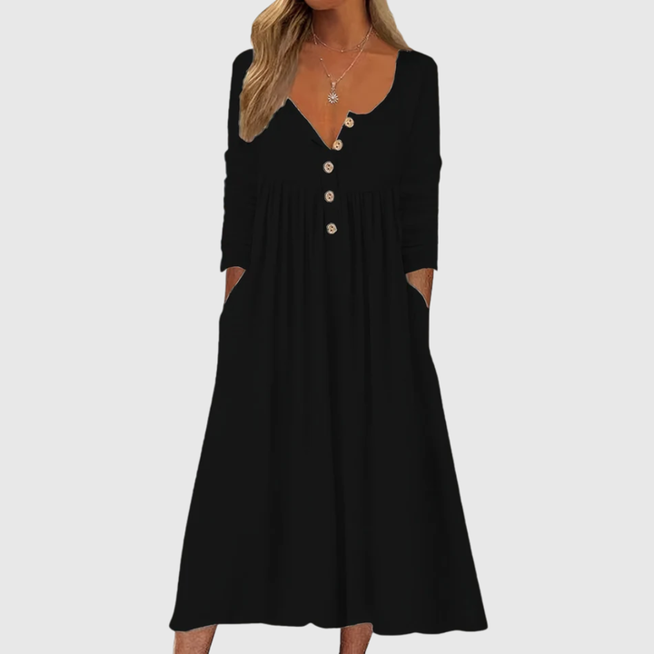 ZARA | MIDI-KLEID MIT KNÖPFEN VORNE