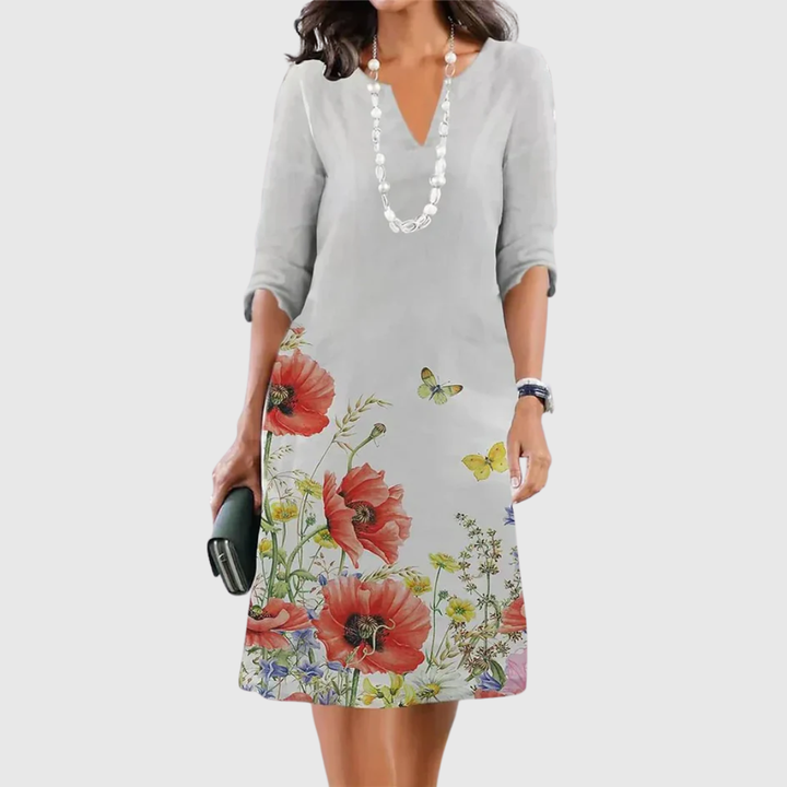 ELEANOR | FLORALROBE MIT STUFEN