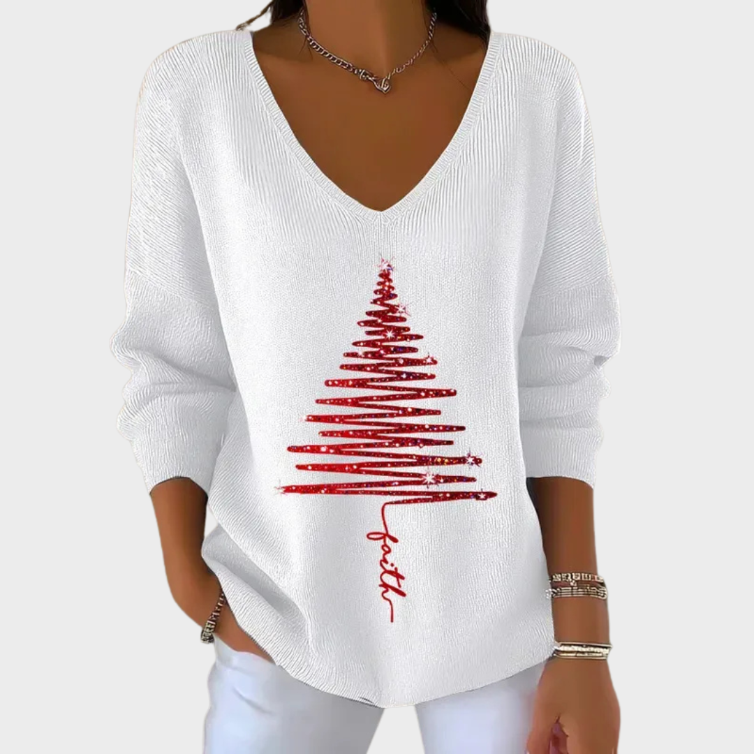 Nancy - Eleganter Weihnachts-Pullover