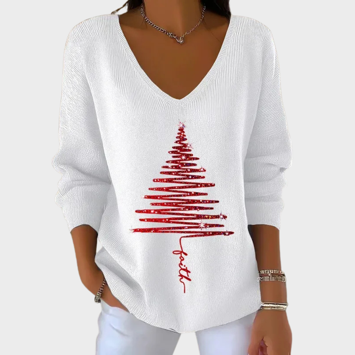 Nancy - Eleganter Weihnachts-Pullover