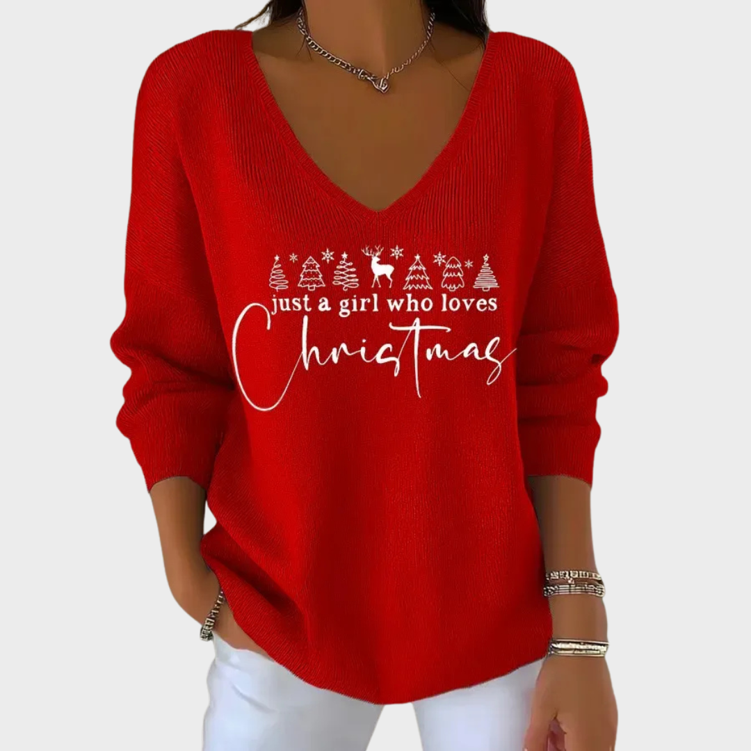 Nancy - Eleganter Weihnachts-Pullover
