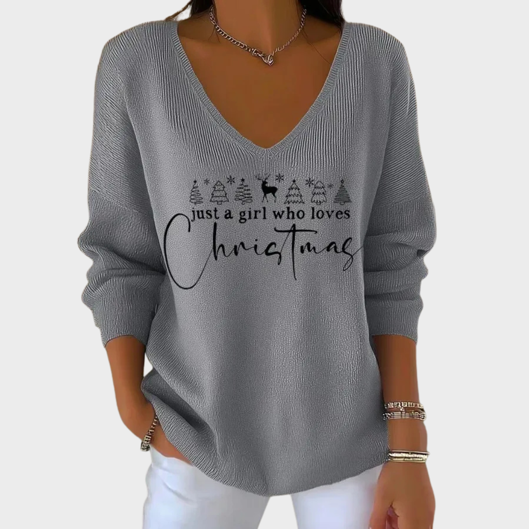 Nancy - Eleganter Weihnachts-Pullover