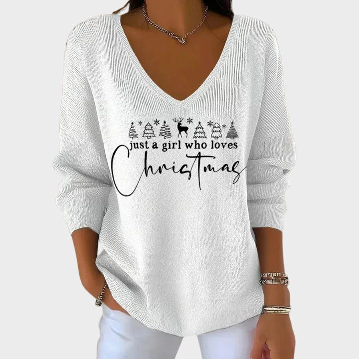 Nancy - Eleganter Weihnachts-Pullover