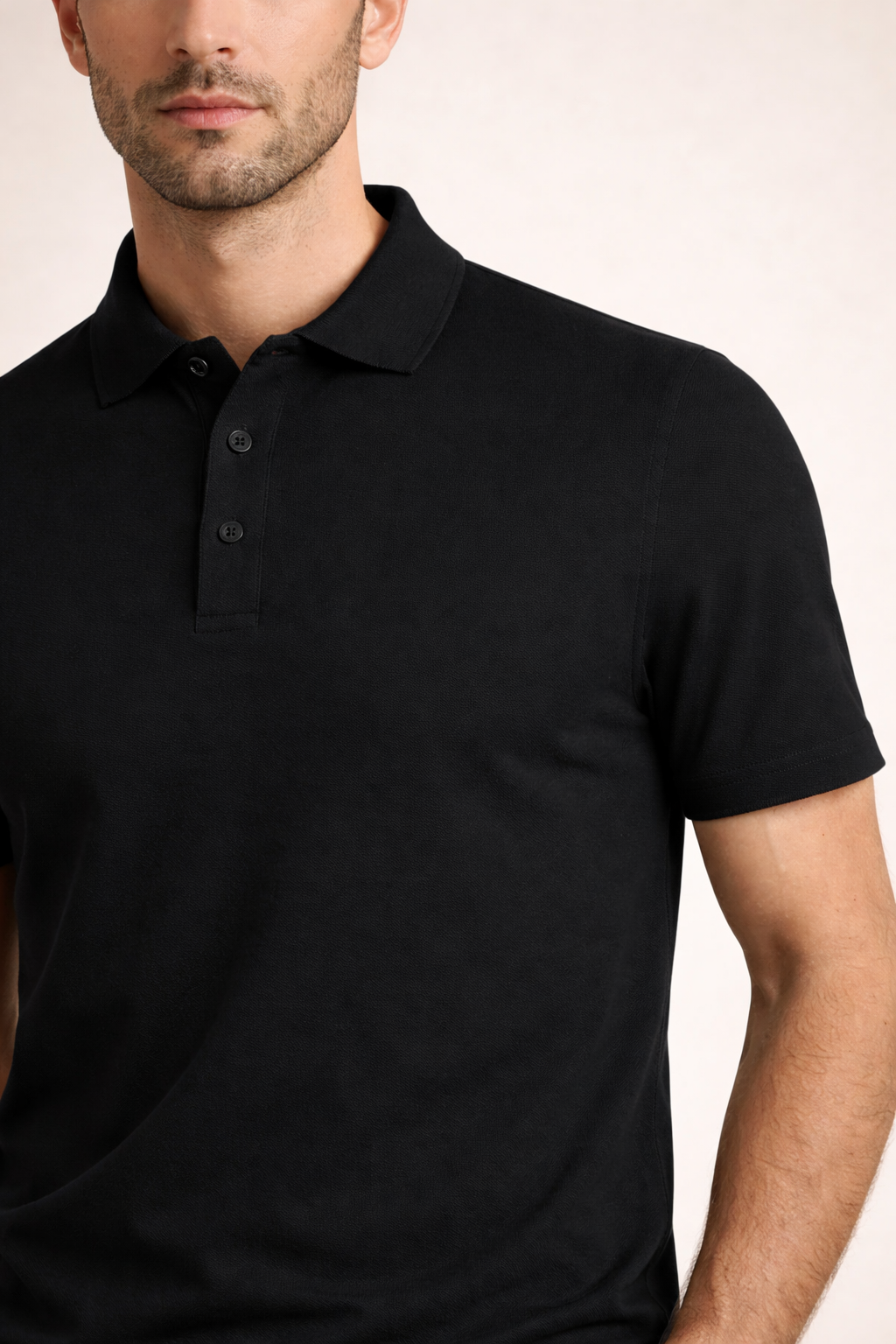 Polo Raffinata Schwarz