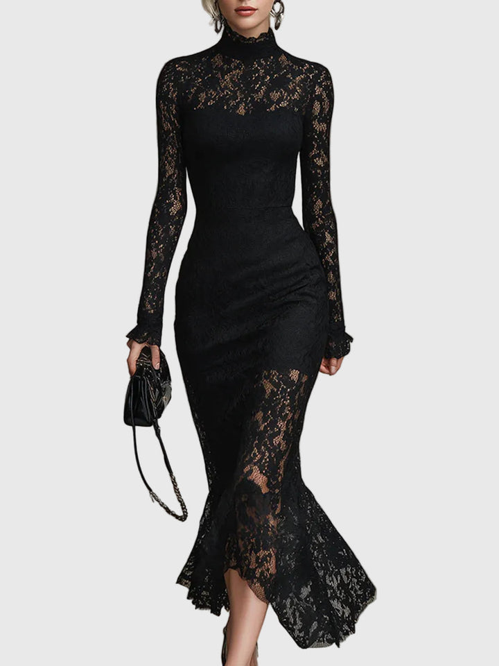 Monica | Elegantes Maxikleid aus Spitzenstoff