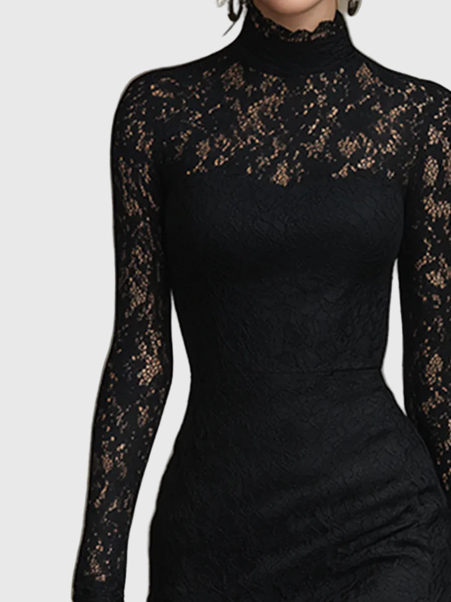 Monica | Elegantes Maxikleid aus Spitzenstoff