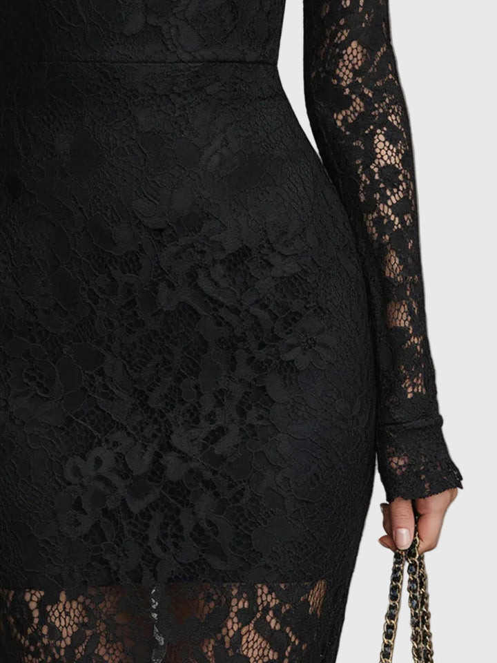 Monica | Elegantes Maxikleid aus Spitzenstoff