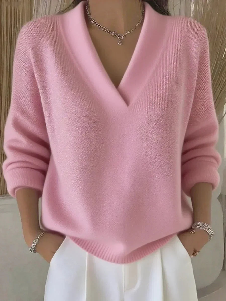 Faye - Pullover V-Ausschnitt Elegant