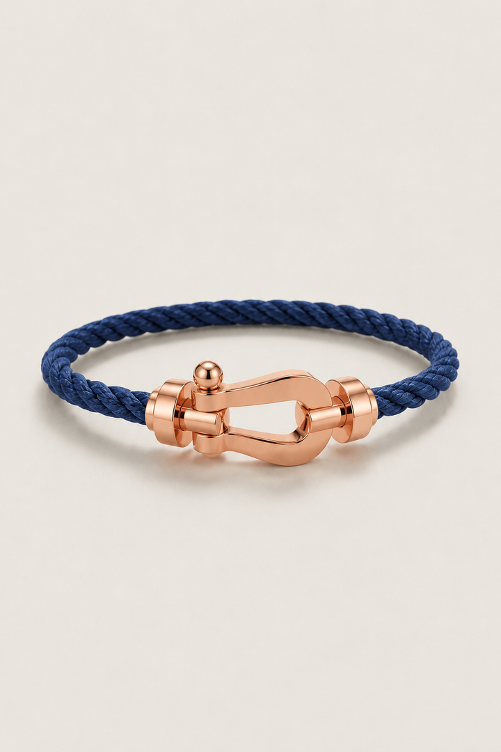 Armband Aurelio Blau Navy / Roségold
