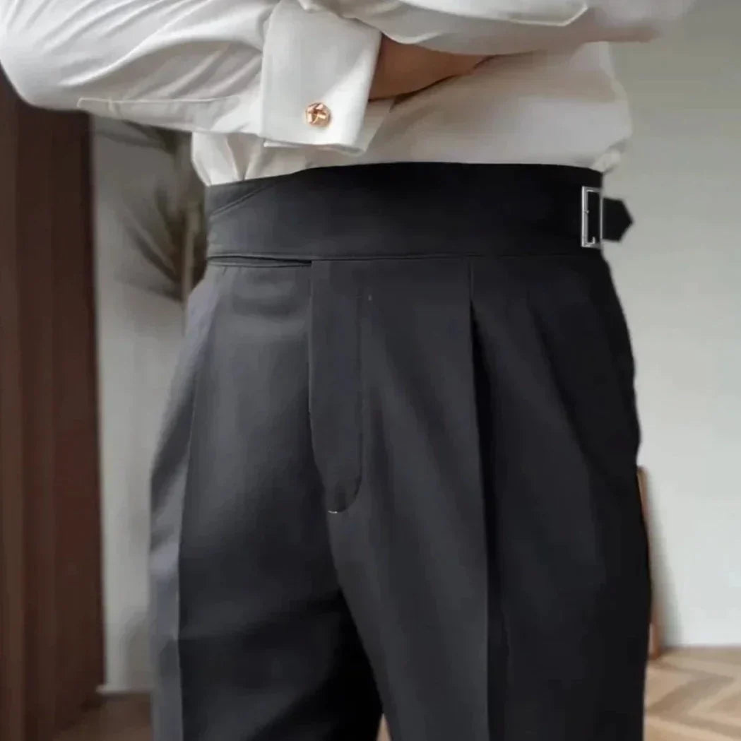 Sommerfeld™ | Ellis - Klassische Hose Mit Hoher Taille Und Schnallenverschluss Für Herren