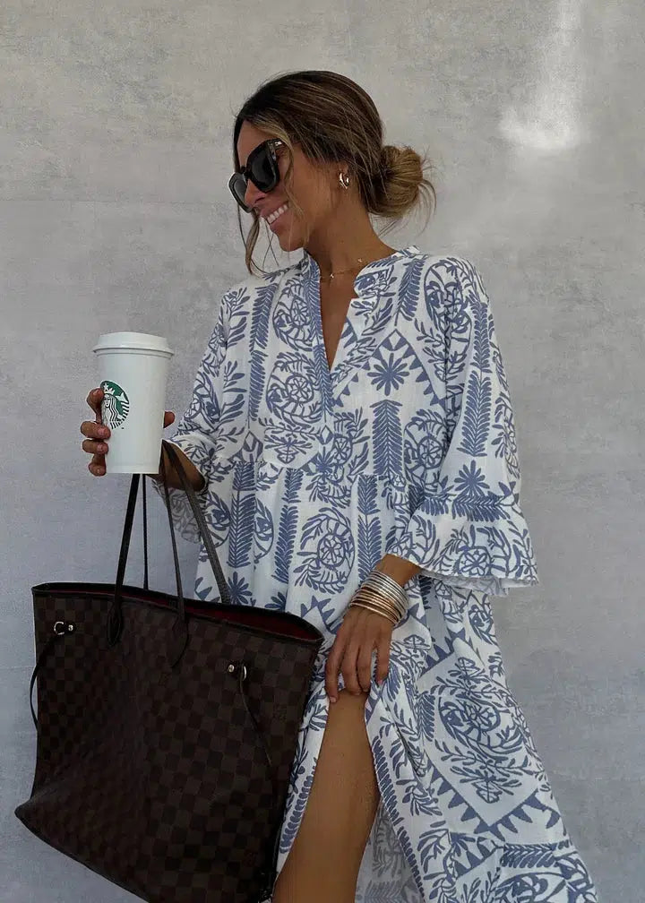 Fiorelia - Boho-Lässiges Tunika-Kleid