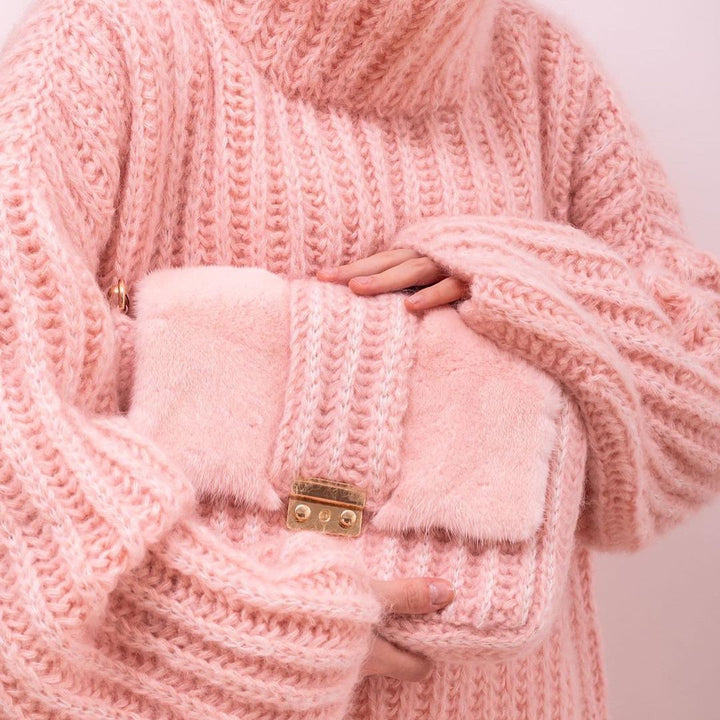 Paulina - Weicher weißer Hoodie mit langen Ärmeln