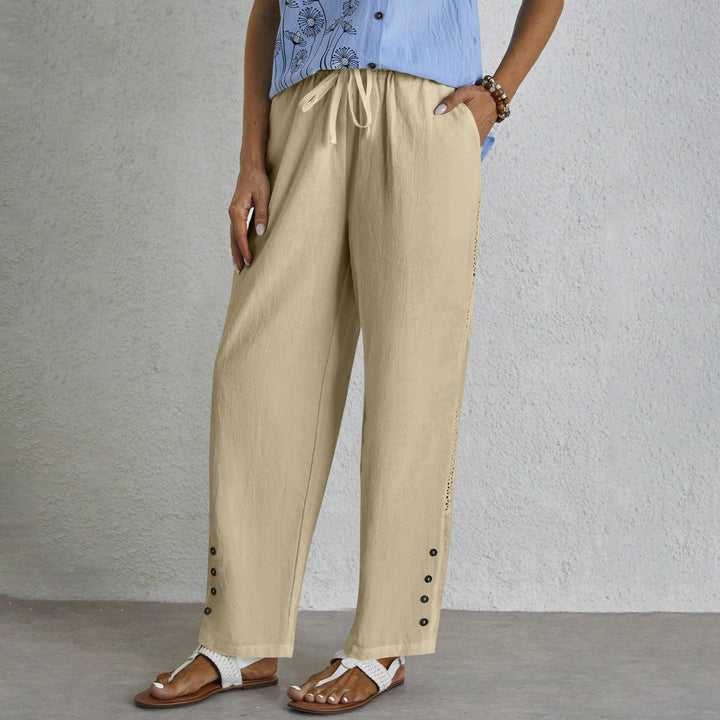 Shania - Lockere Knopf-Hosen