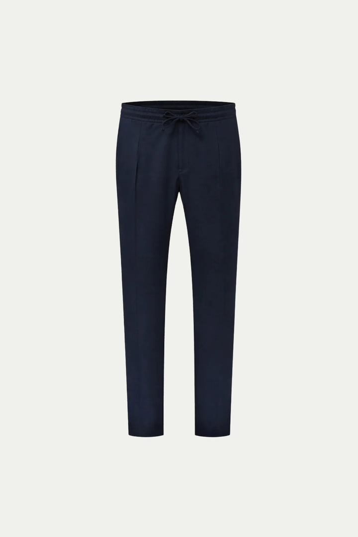 Bayside-Hosen aus Leinen in Navy Blau