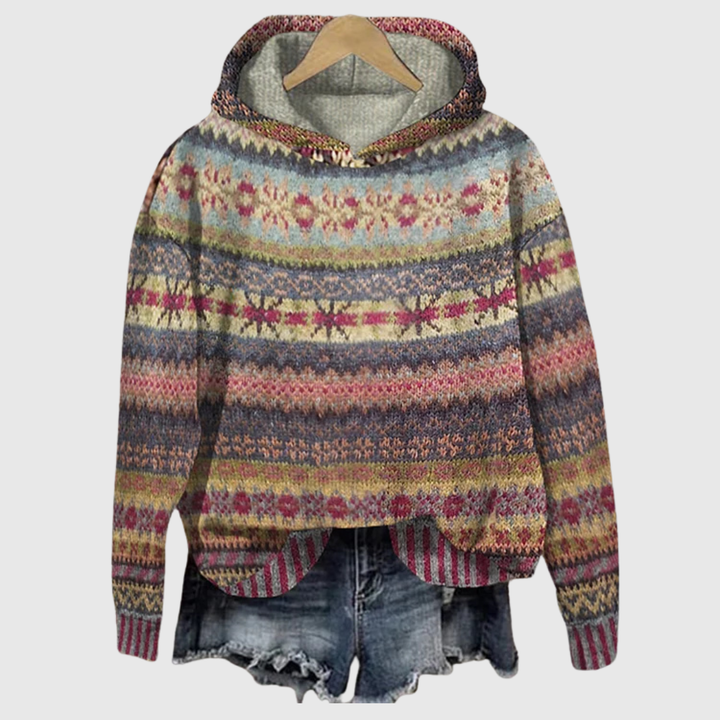 Gaby | Retro Ethnischer Hoodie