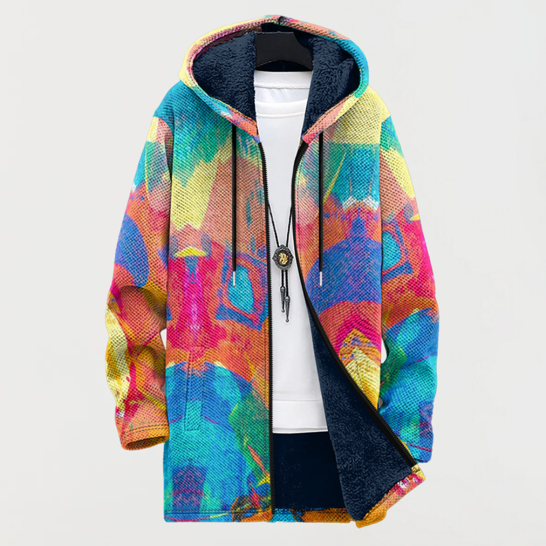 Tara - Buntes Künstlerisches Sweatshirt mit Kapuze