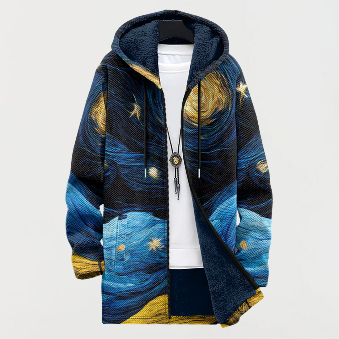 Róisín - Mantel mit Sternenhimmel-Print