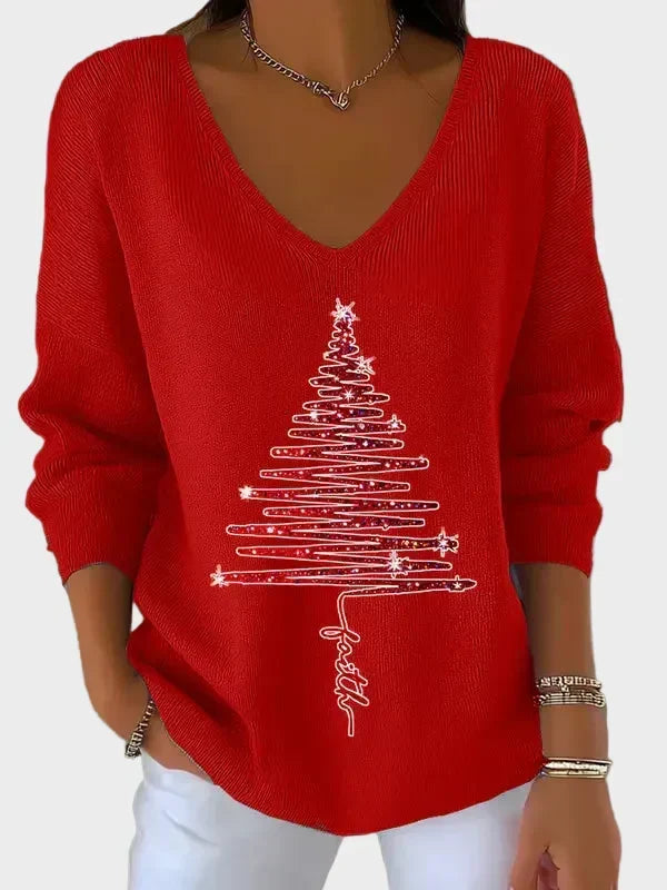 Nancy - Eleganter Weihnachts-Pullover