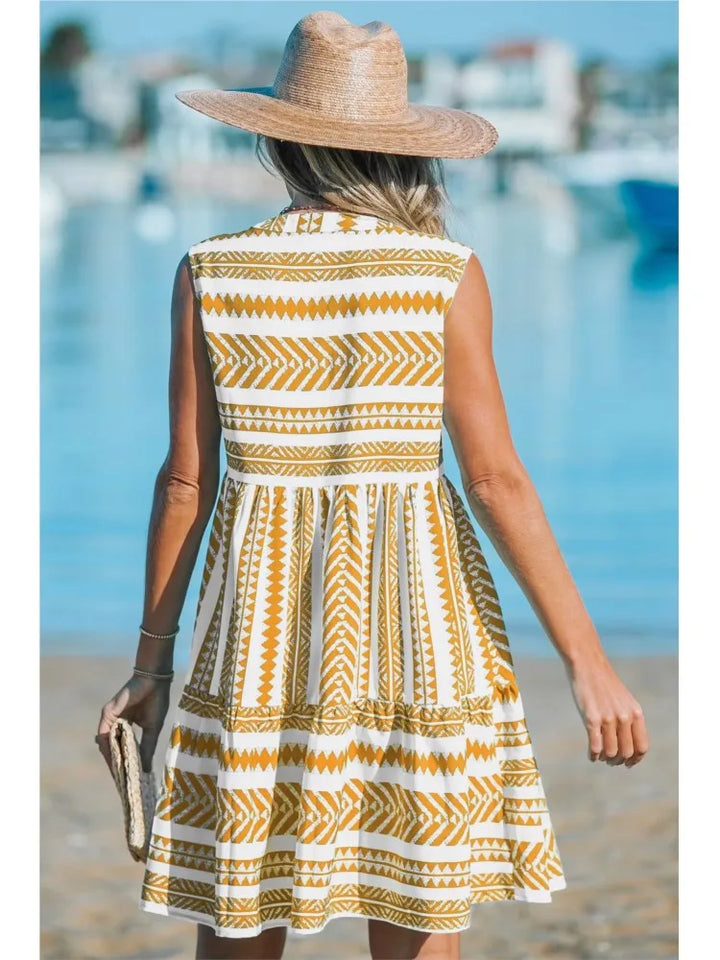 Katrina - Geometrisches Sommerkleid