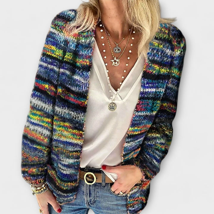 Birgitte - Bunt gestreifter Gilet