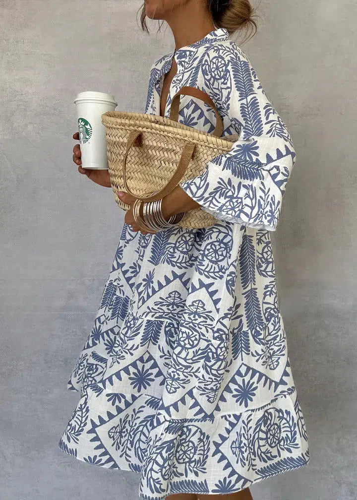 Fiorelia - Boho-Lässiges Tunika-Kleid
