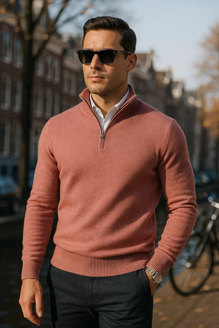 Sommerfeld™ | Der Windsor Half-Zip Herrenpullover