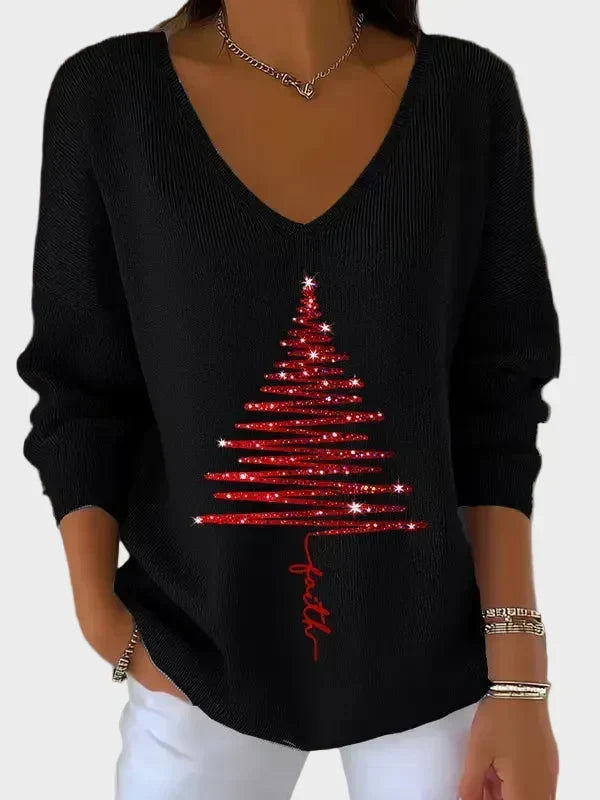 Nancy - Eleganter Weihnachts-Pullover
