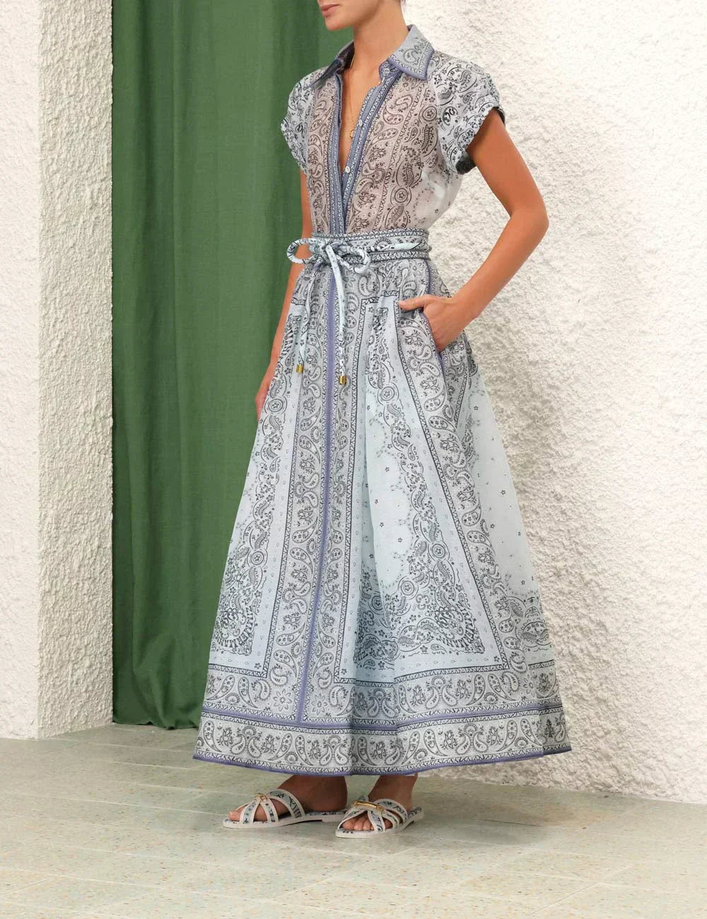 Adele - Boho-Print Zweiteiliges Ensemble