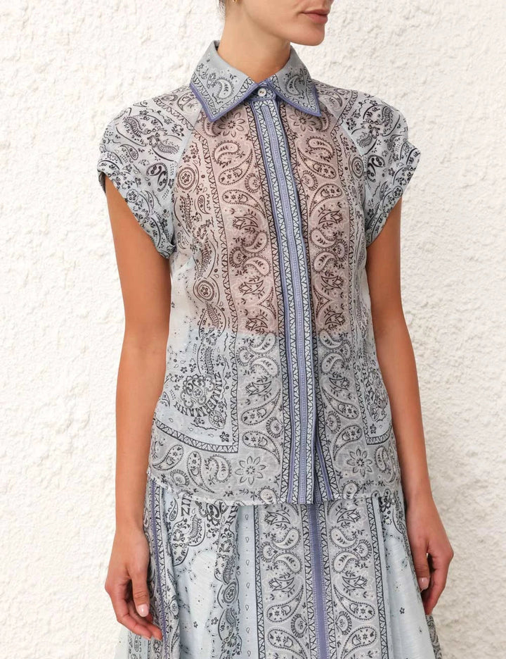 Adele - Boho-Print Zweiteiliges Ensemble