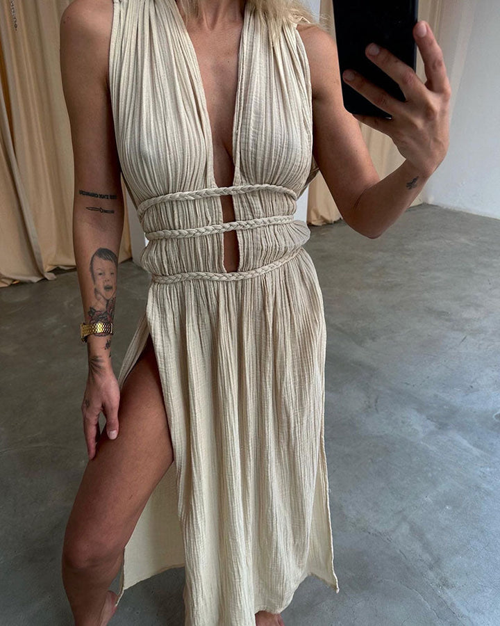 Zolla - Strukturierte Kleid mit Schlitz