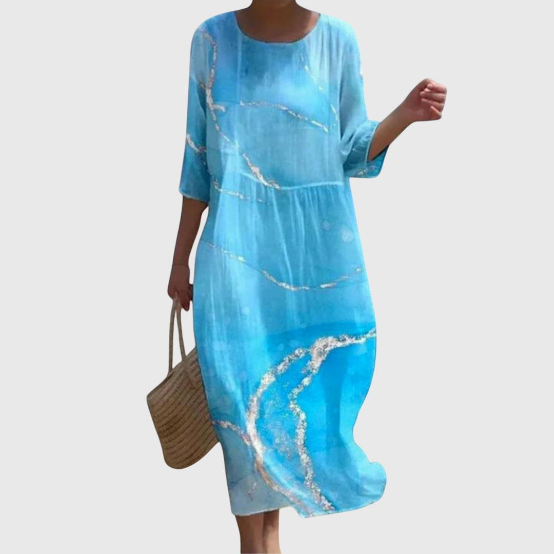 Hayley™ | Elegantes Maxikleid mit floralem Muster