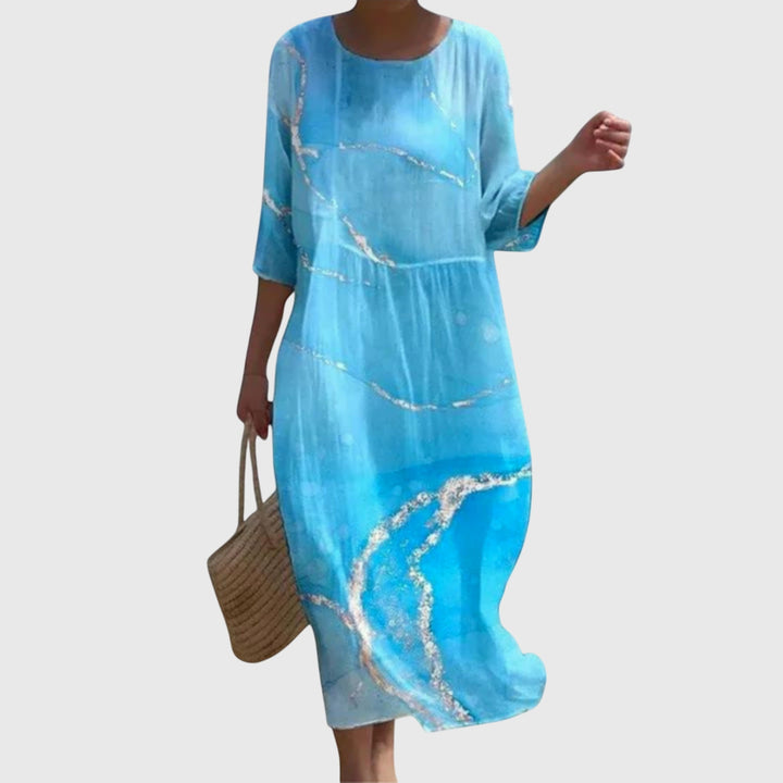 Hayley™ | Elegantes Maxikleid mit floralem Muster