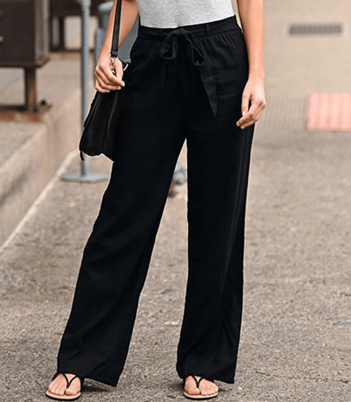 Joleen - Damen Relaxhose mit Kordelzug und elastischem Bund