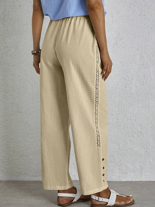 Shania - Lockere Knopf-Hosen