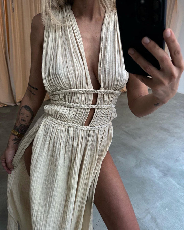 Zolla - Strukturierte Kleid mit Schlitz